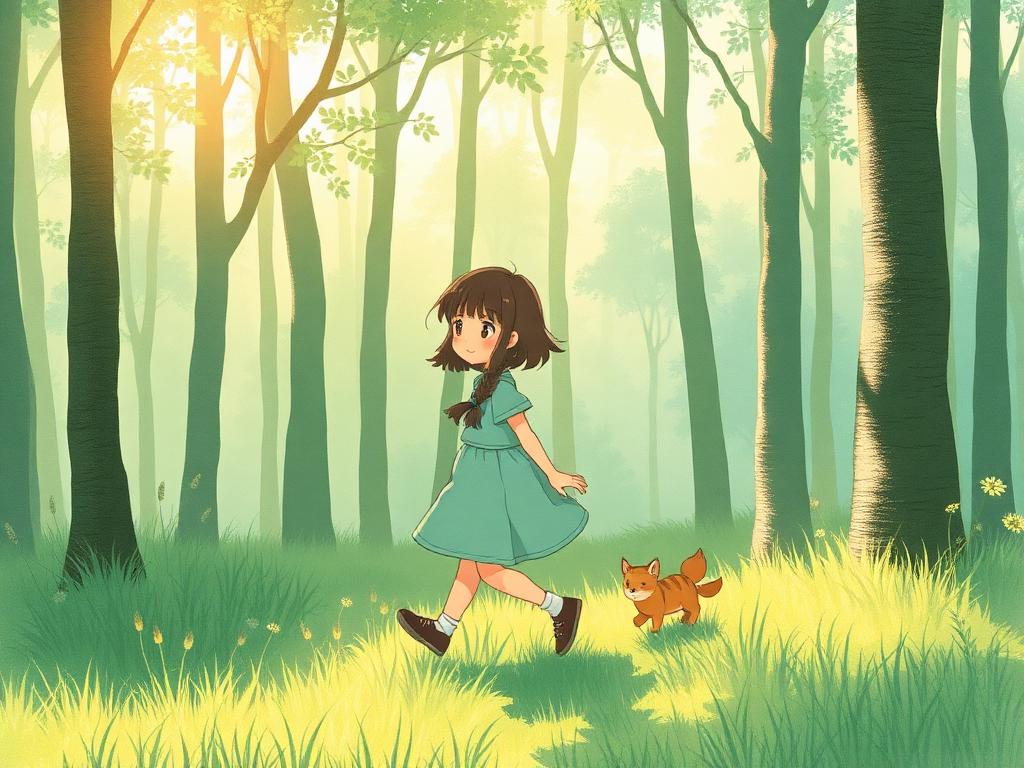 Cover illustration for Maya and the Whispering Forest